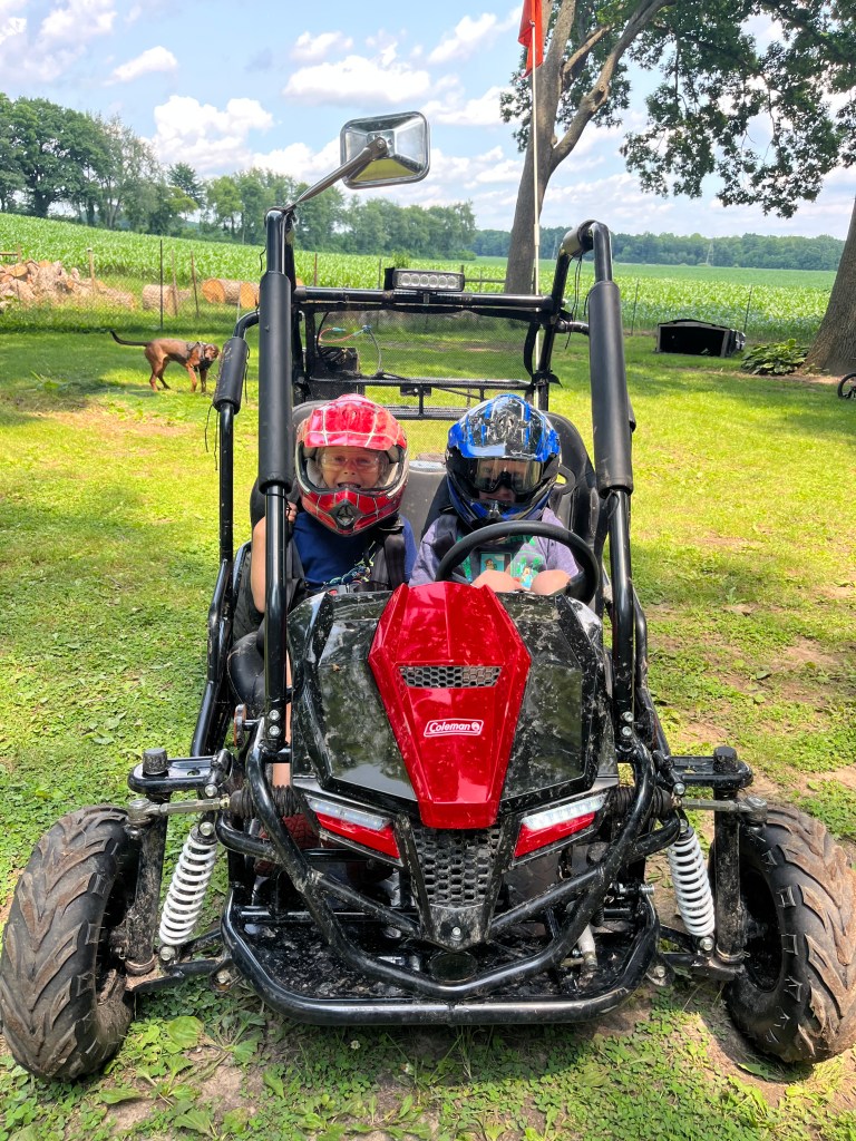 Travel family visiting friends in Michigan by Adventurous Leila.