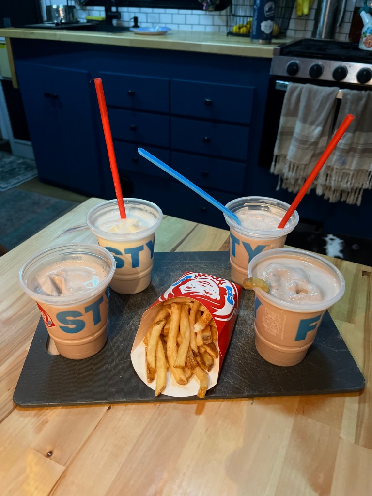 Wendy’s ice cream and fries. Midnight snack by Adventurous Leila.